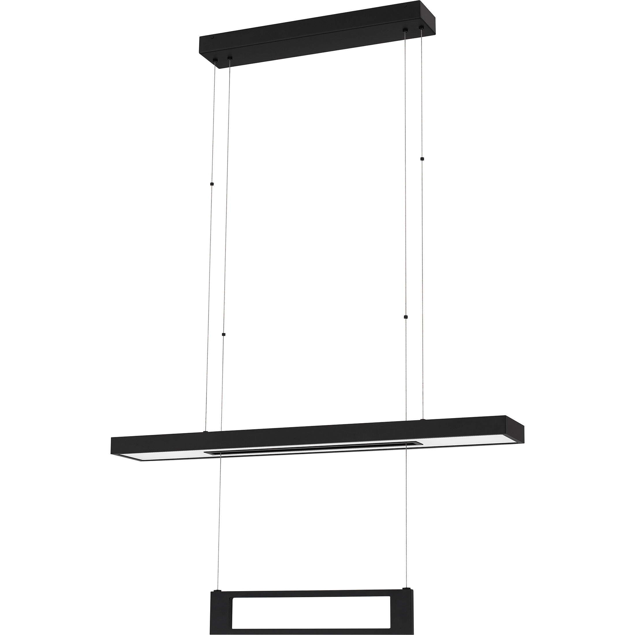 Sylvanus LED 38 inch Matte Black Island Light Ceiling Light