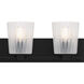 Gray 4 Light 32 inch Matte Black Bath Light Wall Light, Extra Large
