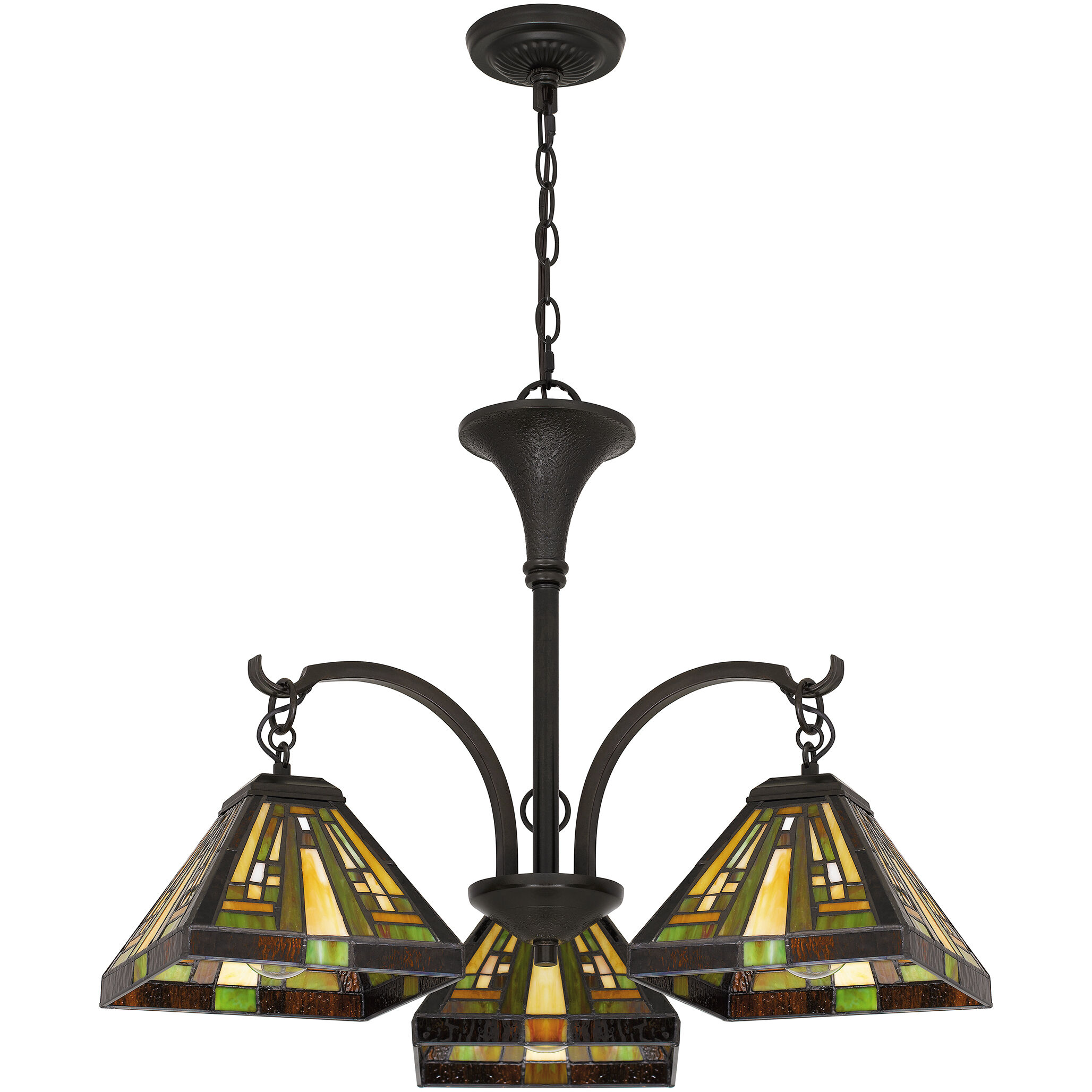 Stephen 3 Light 24 inch Vintage Bronze Dinette Chandelier Ceiling Light, Naturals