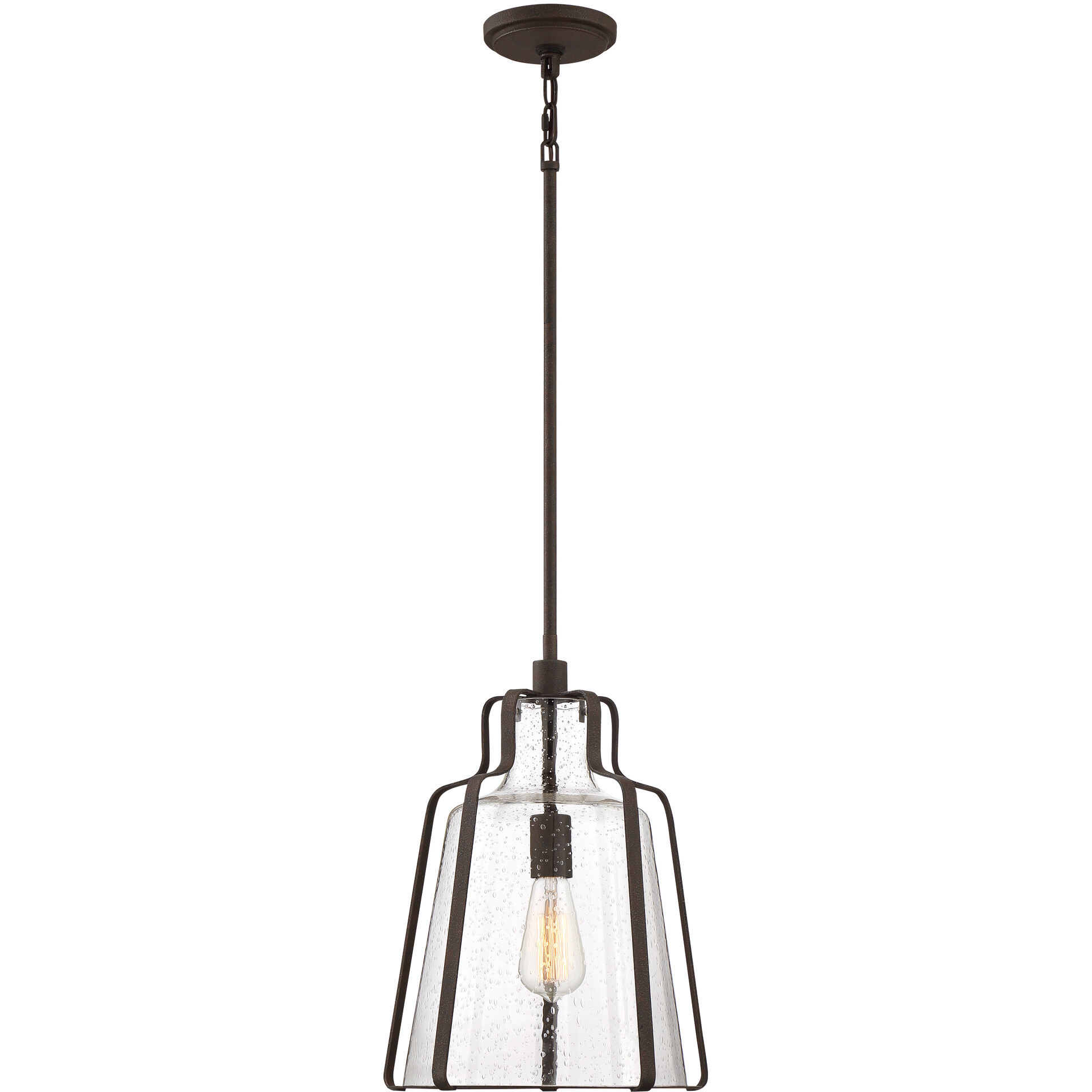 Haverford 1 Light 13 inch Rustic Black Pendant Ceiling Light