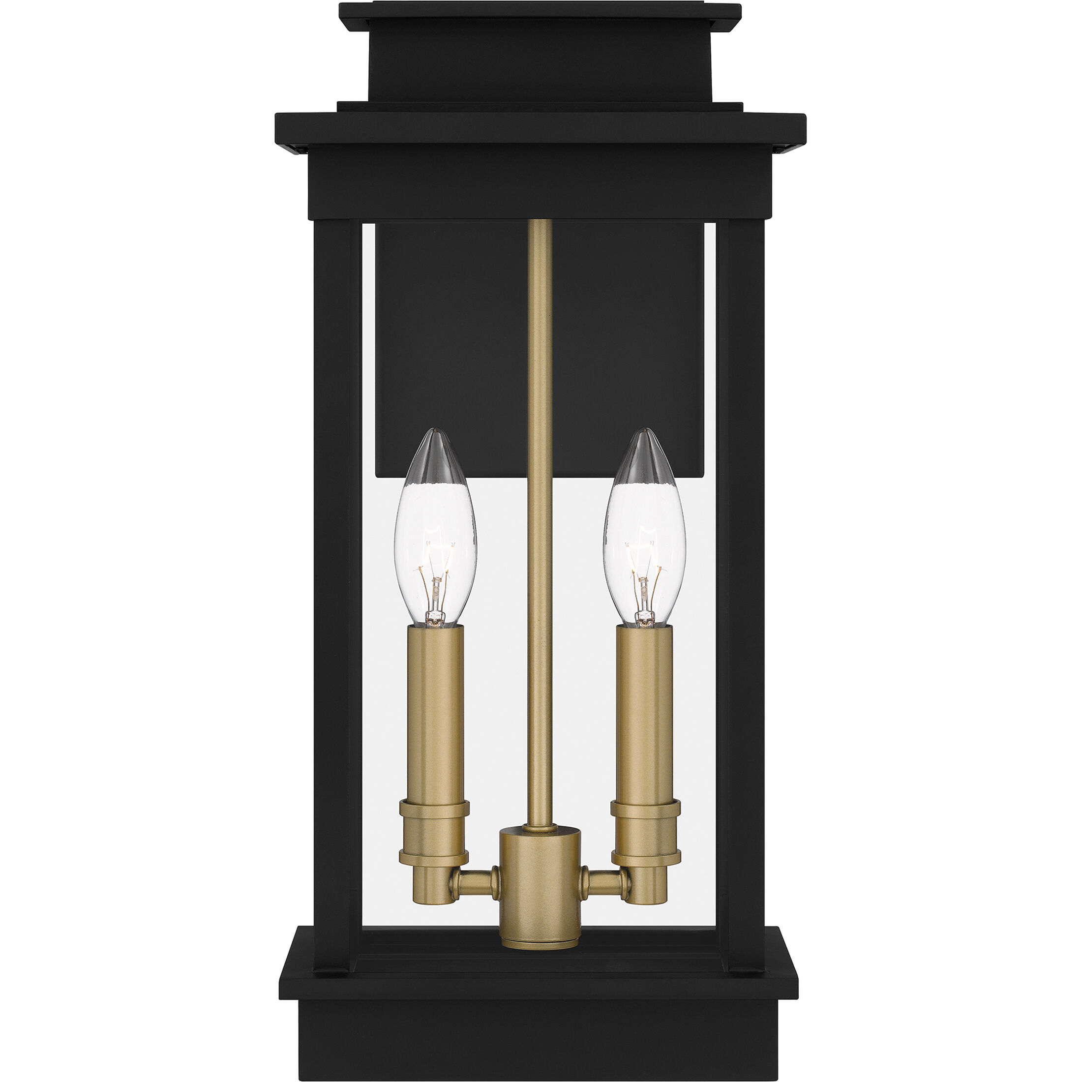 Noelle 2 Light 16 inch Matte Black Outdoor Wall Lantern