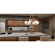 Penning 6 Light 38 inch Brushed Nickel Island Light Ceiling Light
