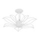 Tallulah 3 Light 22 inch Sand White Semi-Flush Mount Ceiling Light, Extra Large