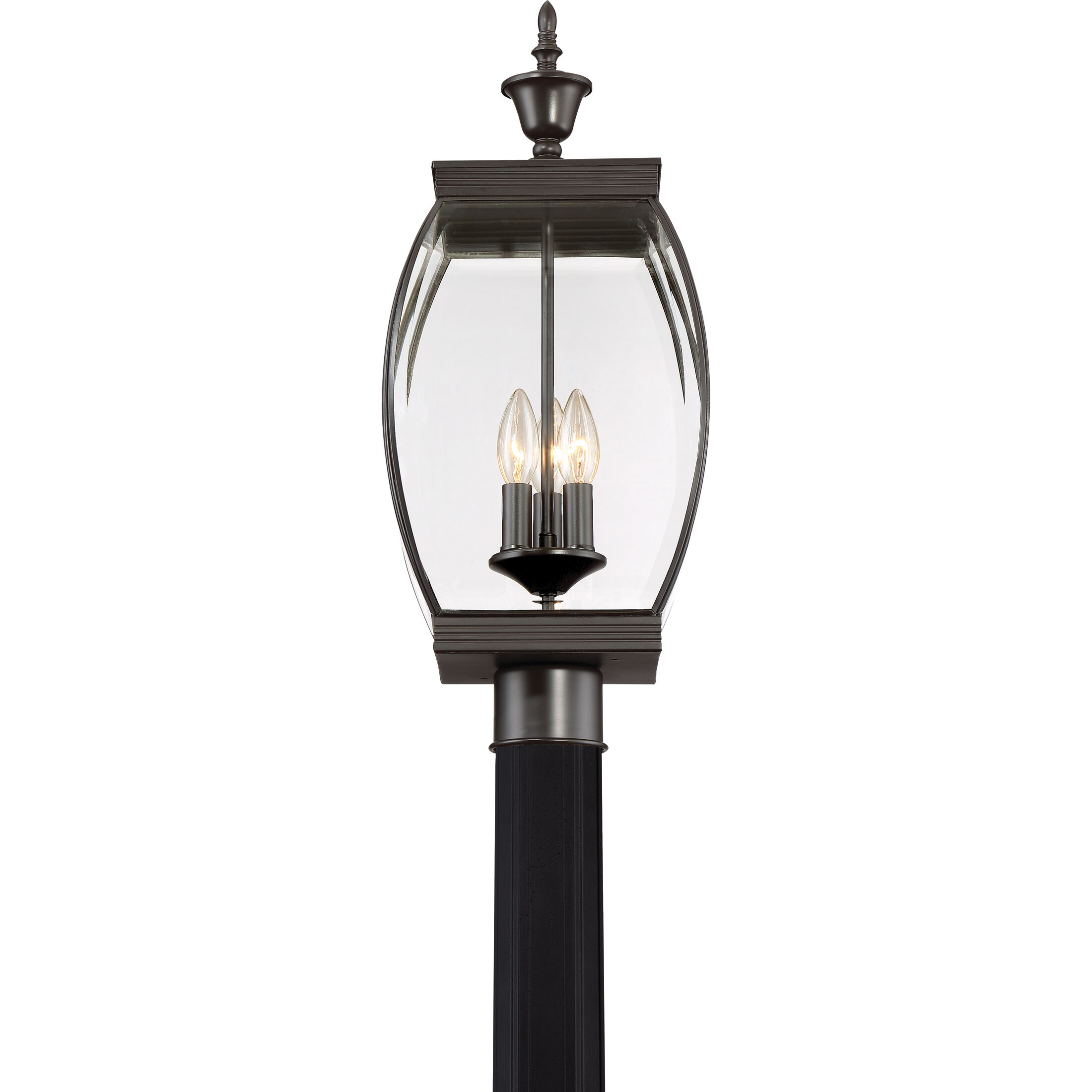 Oasis 3 Light 22 inch Medici Bronze Outdoor Post Lantern