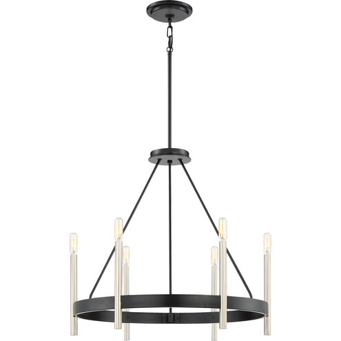 Anthem 6 Light 25 inch Mystic Black Chandelier Ceiling Light