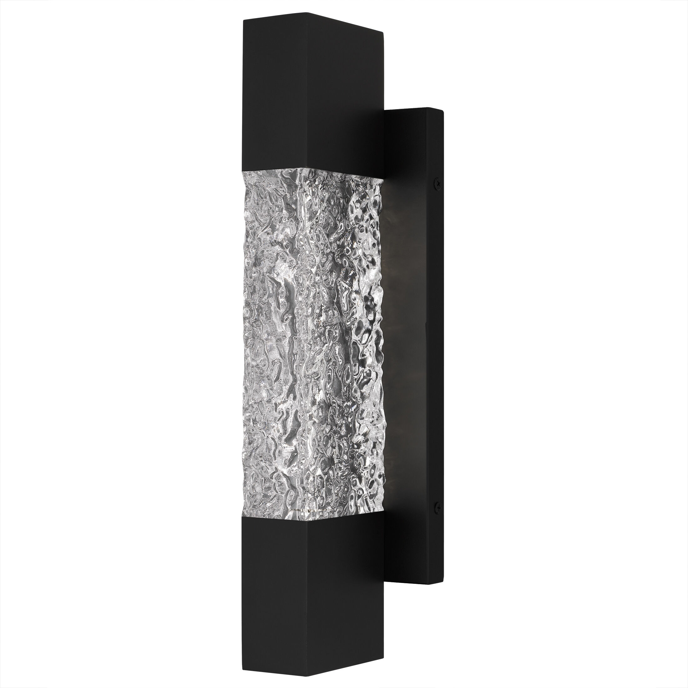Solace LED 16 inch Matte Black Outdoor Wall Lantern, Medium