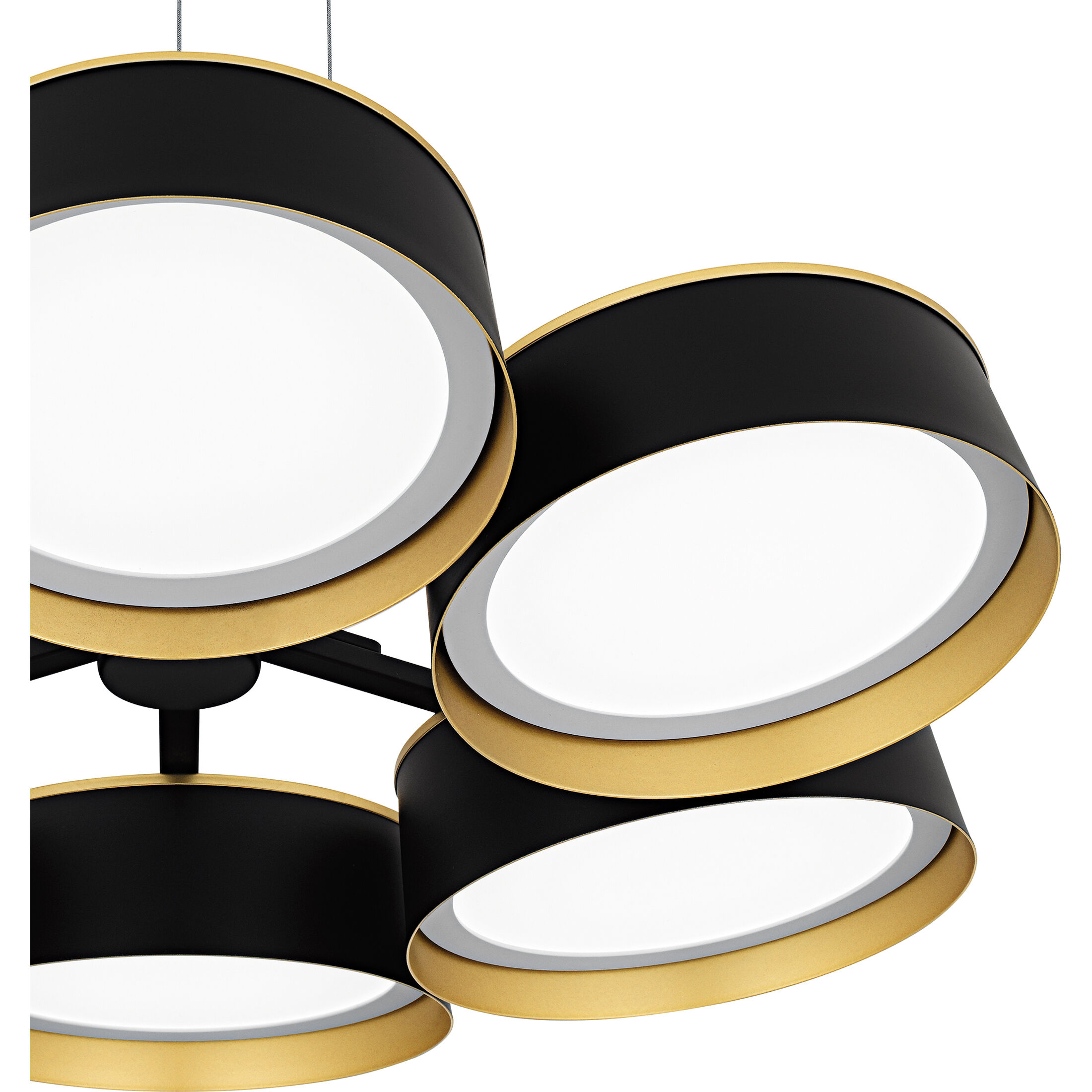Byrnes LED 26 inch Matte Black Chandelier Ceiling Light