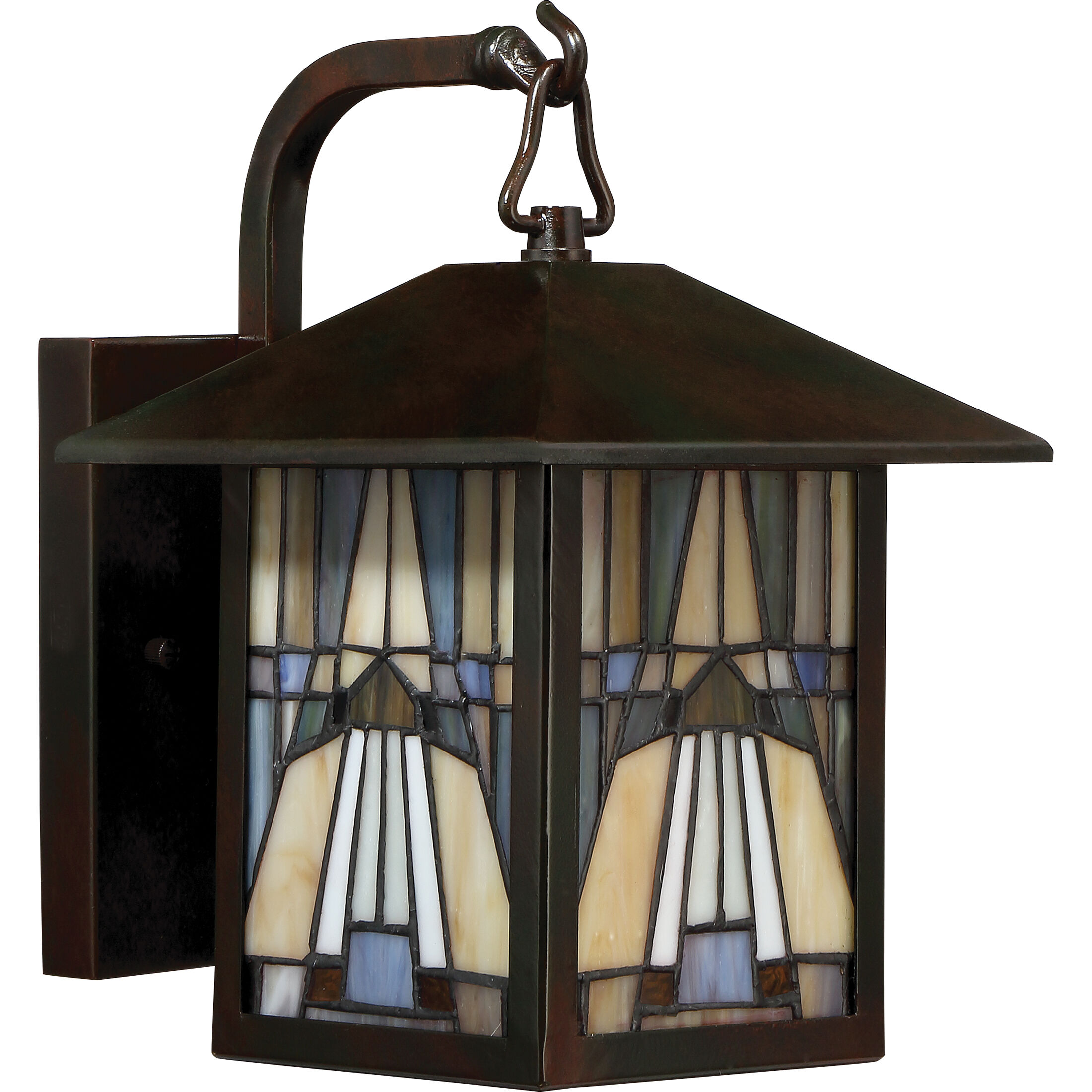 Inglenook 1 Light 11 inch Valiant Bronze Outdoor Wall Lantern, Naturals