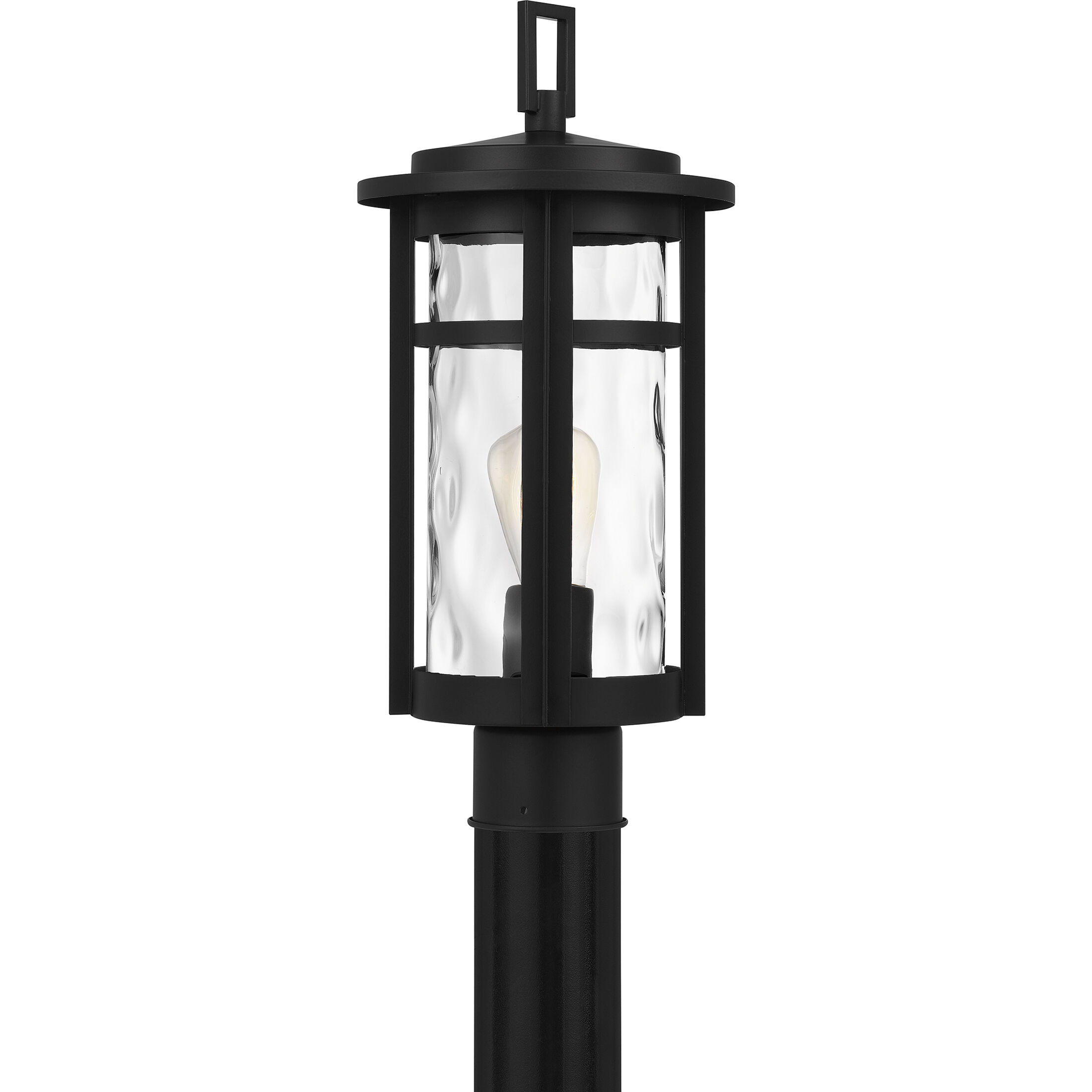 Uma 1 Light 17.25 inch Matte Black Outdoor Post Lantern, Large