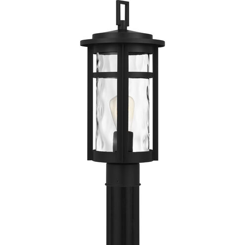 Uma 1 Light 17.25 inch Matte Black Outdoor Post Lantern, Large