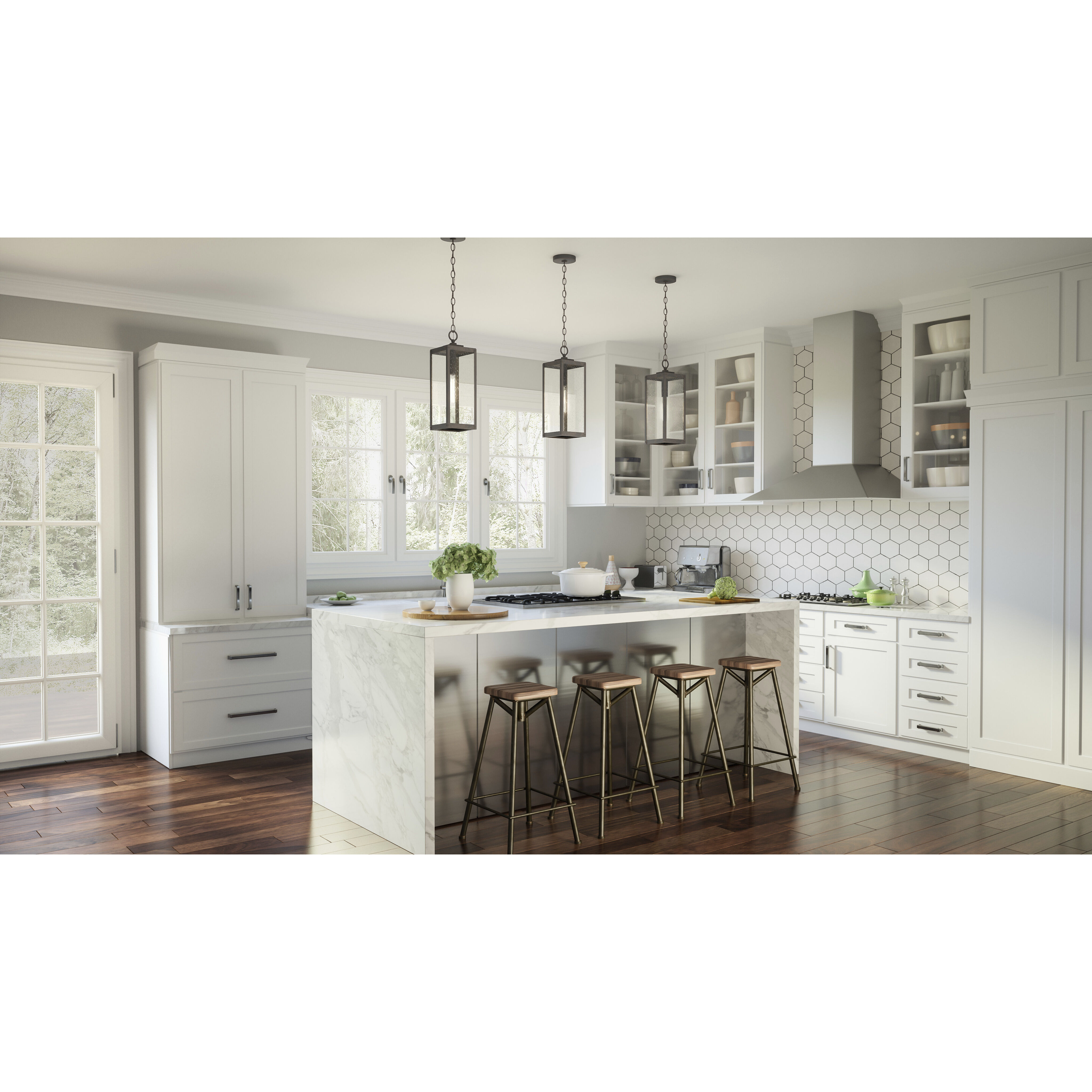 Westover 1 Light 7 inch Industrial Bronze Mini Pendant Ceiling Light, Small