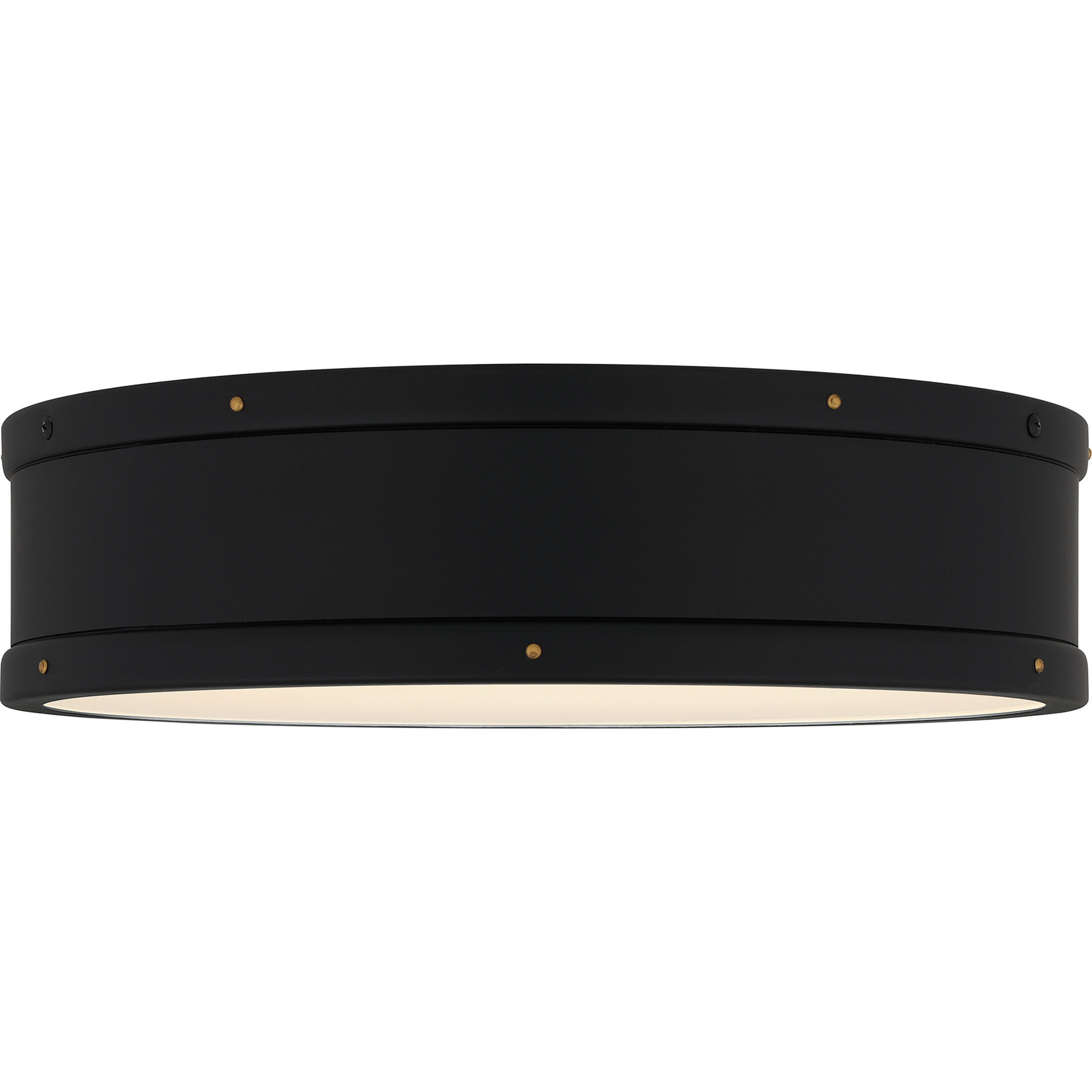 Ahoy LED 16 inch Matte Black Flush Mount Ceiling Light, Medium