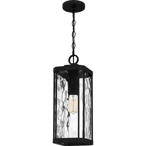 Balchier 1 Light 7 inch Matte Black Outdoor Hanging Lantern