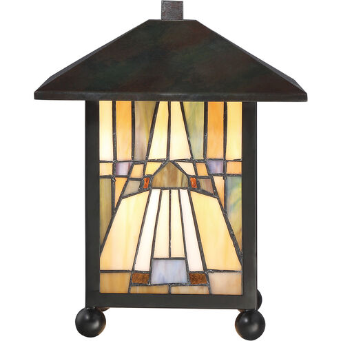 Inglenook 11 inch Valiant Bronze Table Lamp Portable Light, Naturals