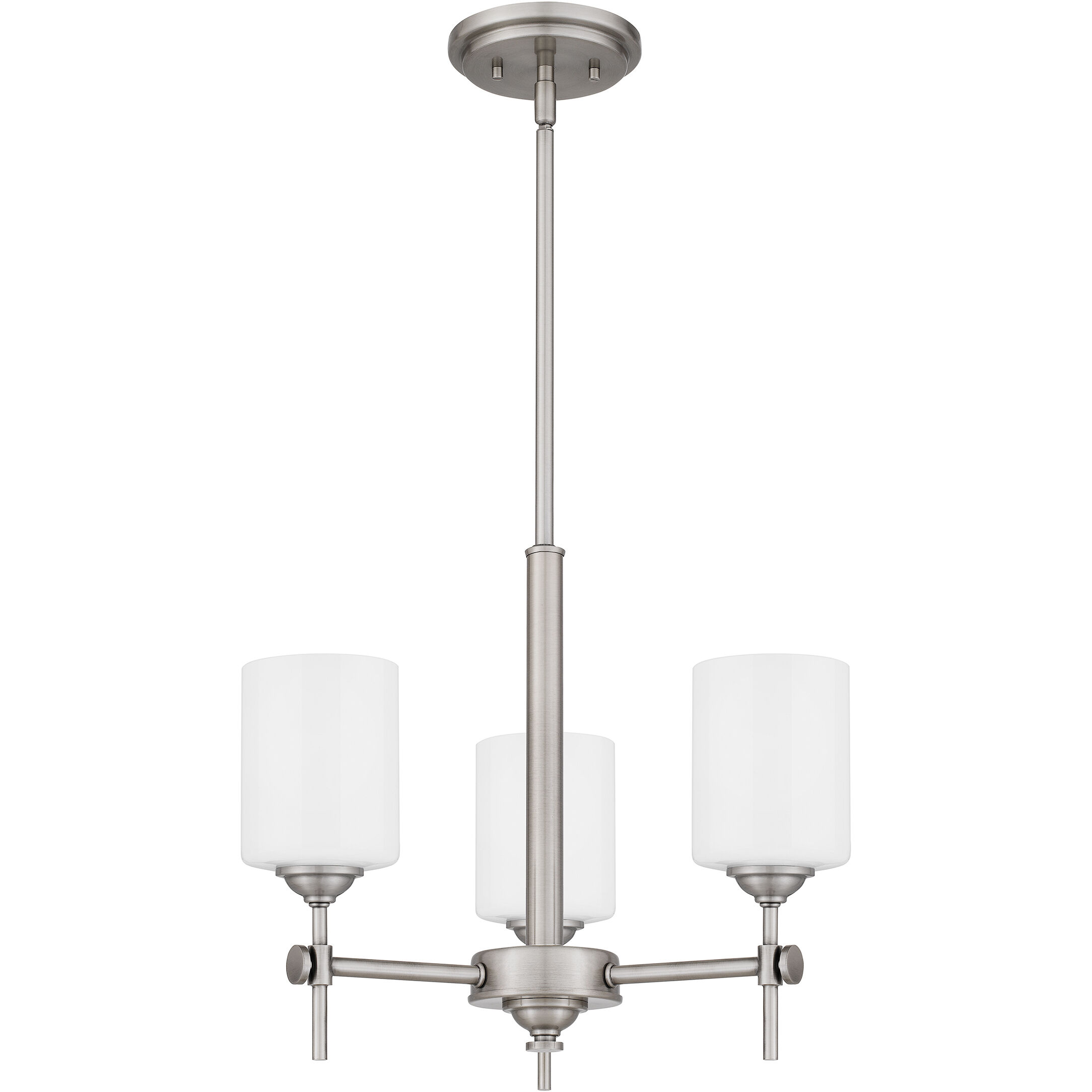 Aria 3 Light 17 inch Antique Polished Nickel Pendant Ceiling Light