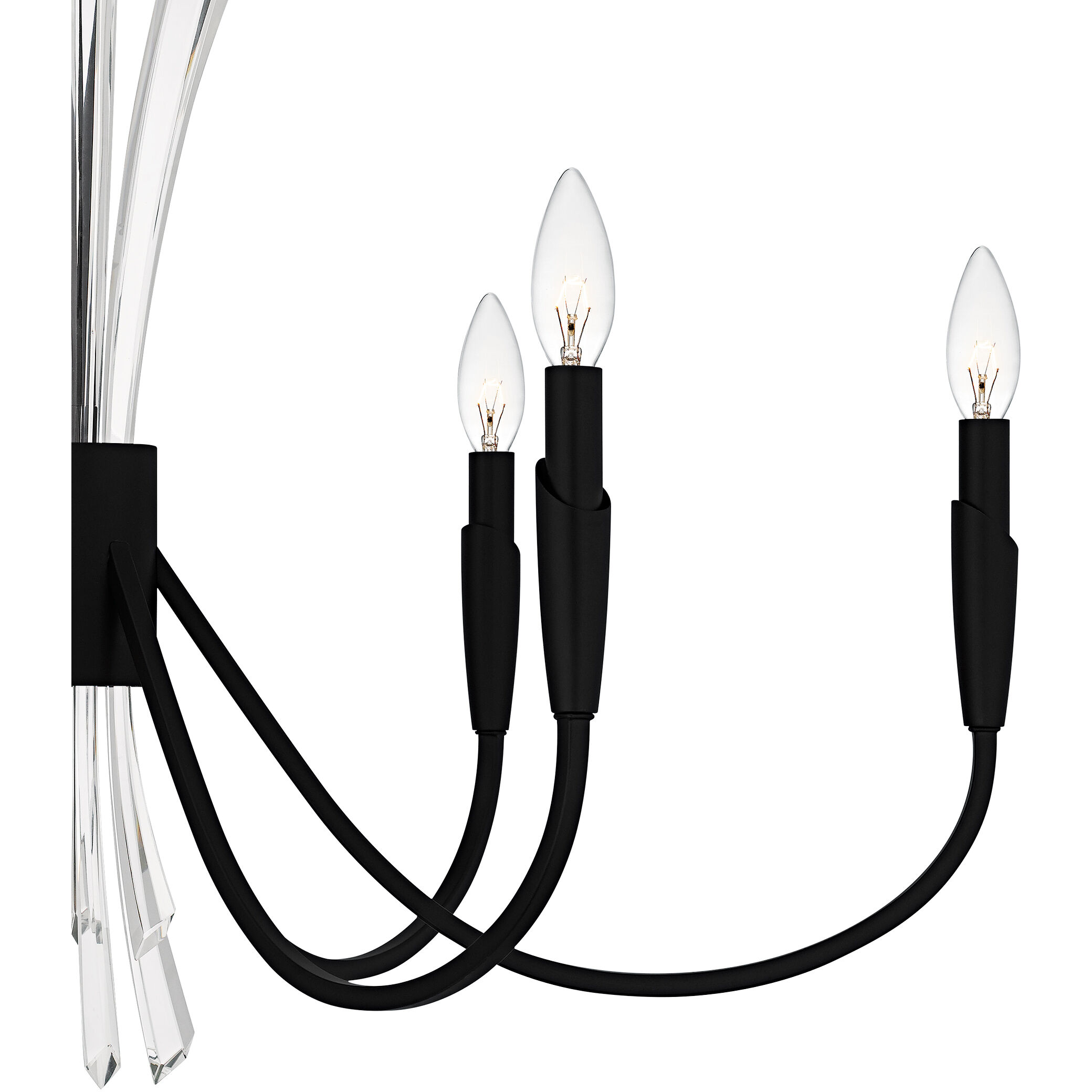 Cecily 6 Light 32 inch Matte Black Chandelier Ceiling Light