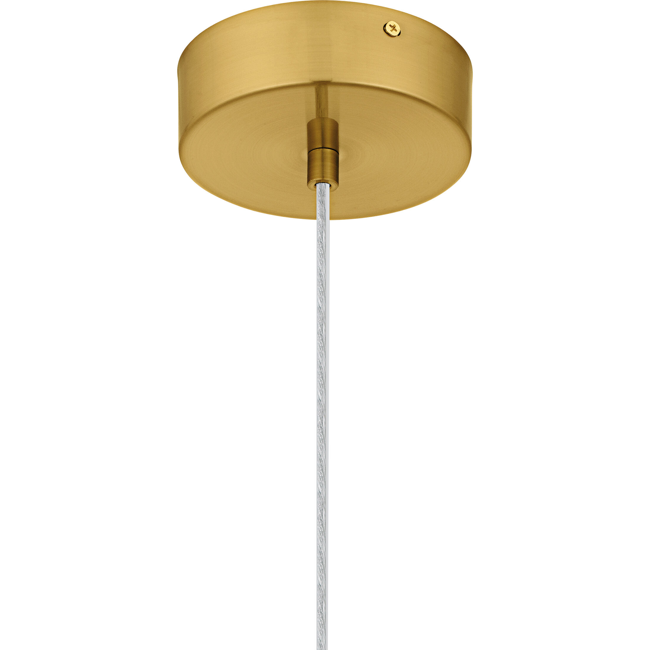 Skye LED 5 inch Brushed Gold Mini Pendant Ceiling Light, Small