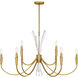Cecily 9 Light 40 inch Brushed Gold Chandelier Ceiling Light