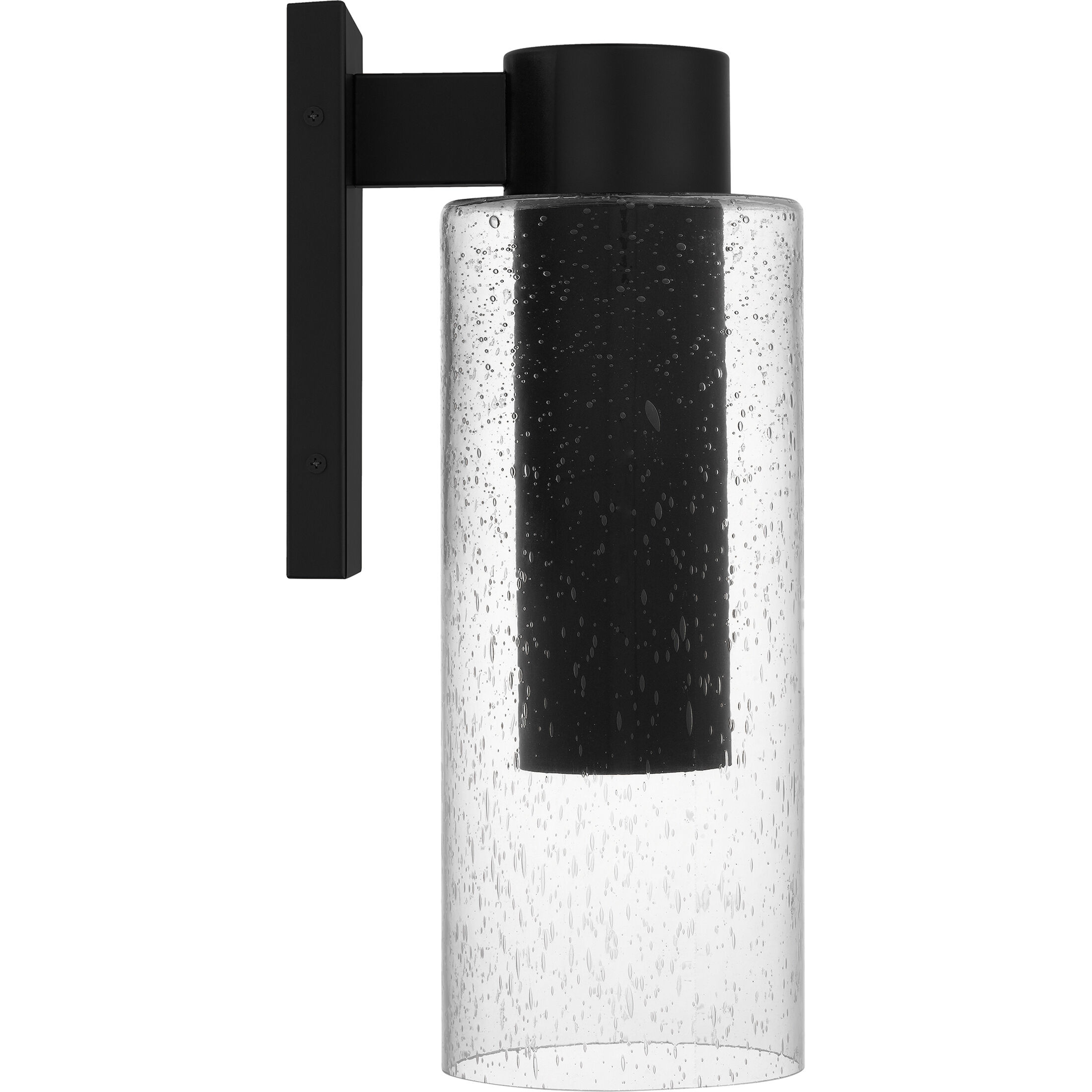 Sawyer LED 15 inch Matte Black Outdoor Wall Lantern, Medium