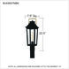 Buckley 1 Light 23 inch Matte Black Outdoor Post Lantern