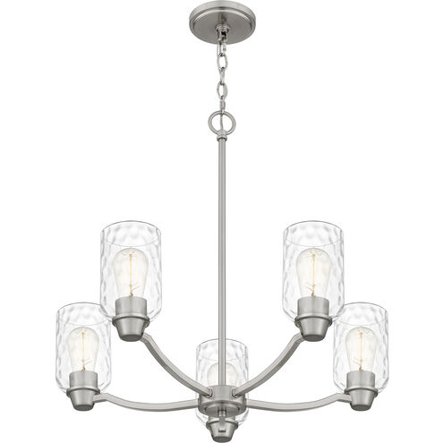 Acacia 5 Light 24 inch Brushed Nickel Chandelier Ceiling Light