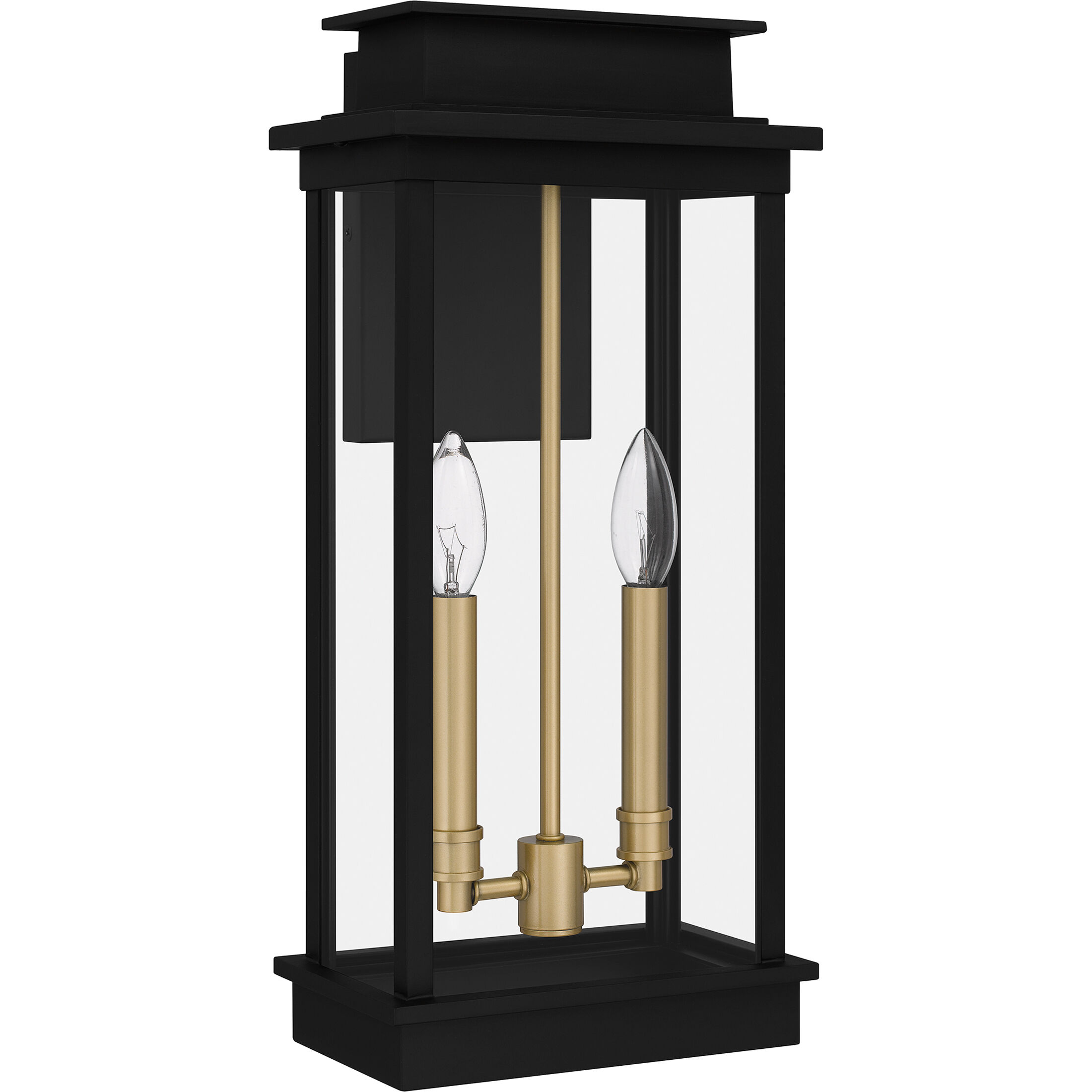 Noelle 2 Light 19 inch Matte Black Outdoor Wall Lantern
