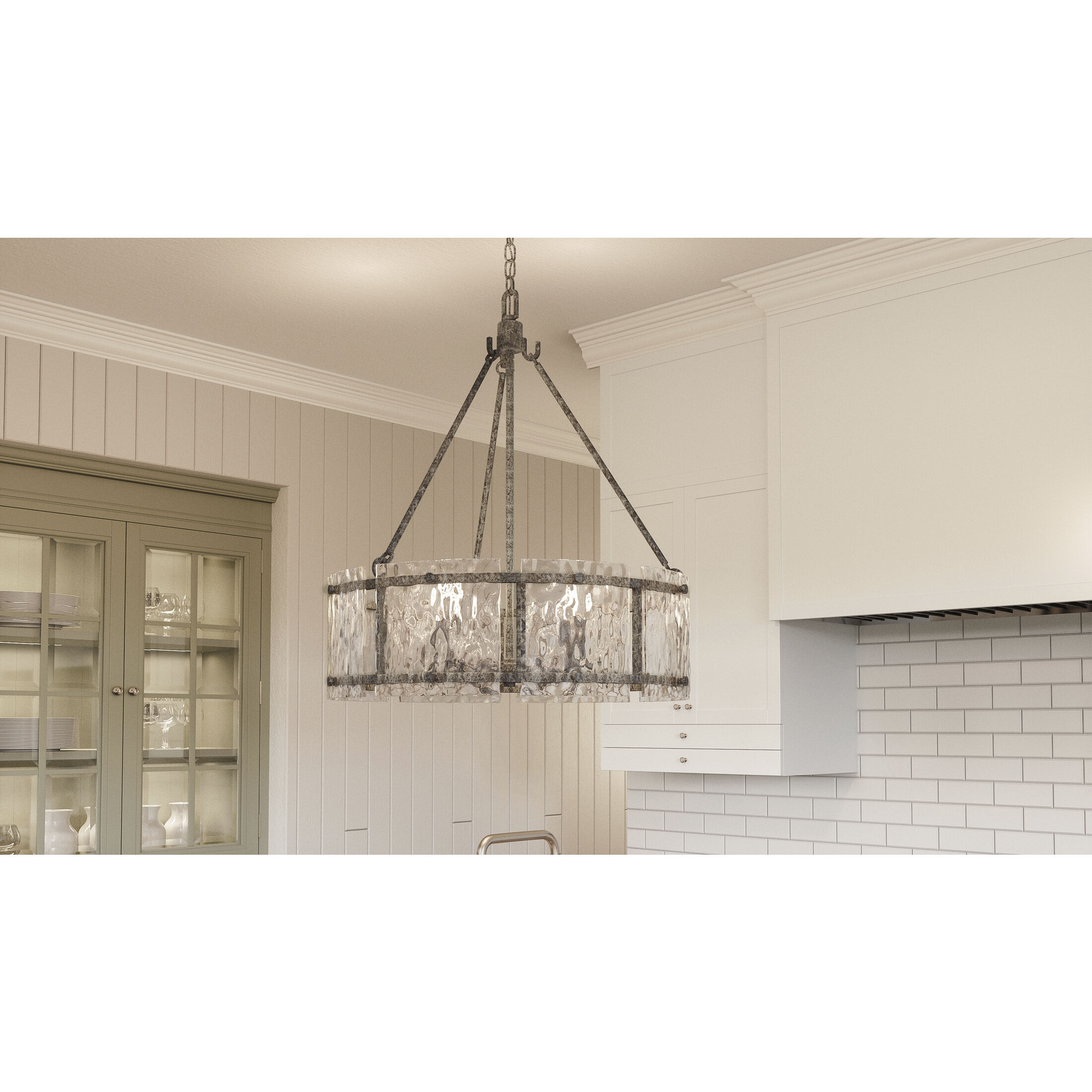 Quoizel FTS2821MM Fortress 5 Light 21 inch Mottled Silver