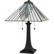 Duvane 23.5 inch 75 watt Matte Black Table Lamp Portable Light