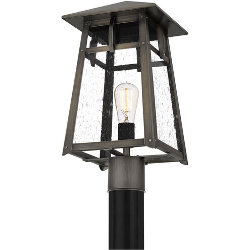 Merle 1 Light 18 inch Burnished Bronze Outdoor Post Lantern