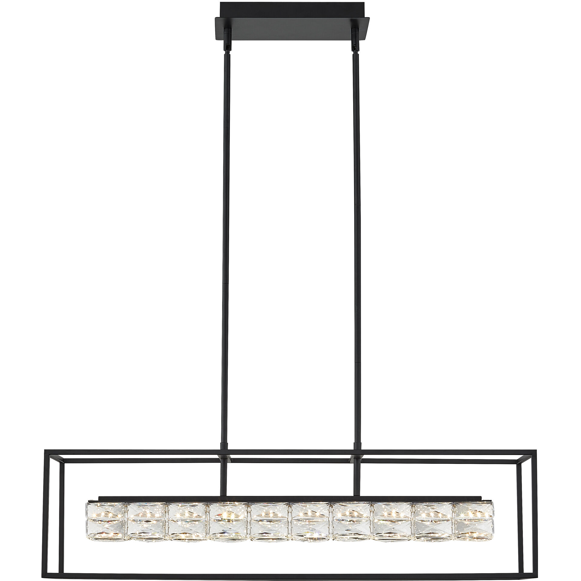 Dazzle LED 36 inch Matte Black Island Light Ceiling Light