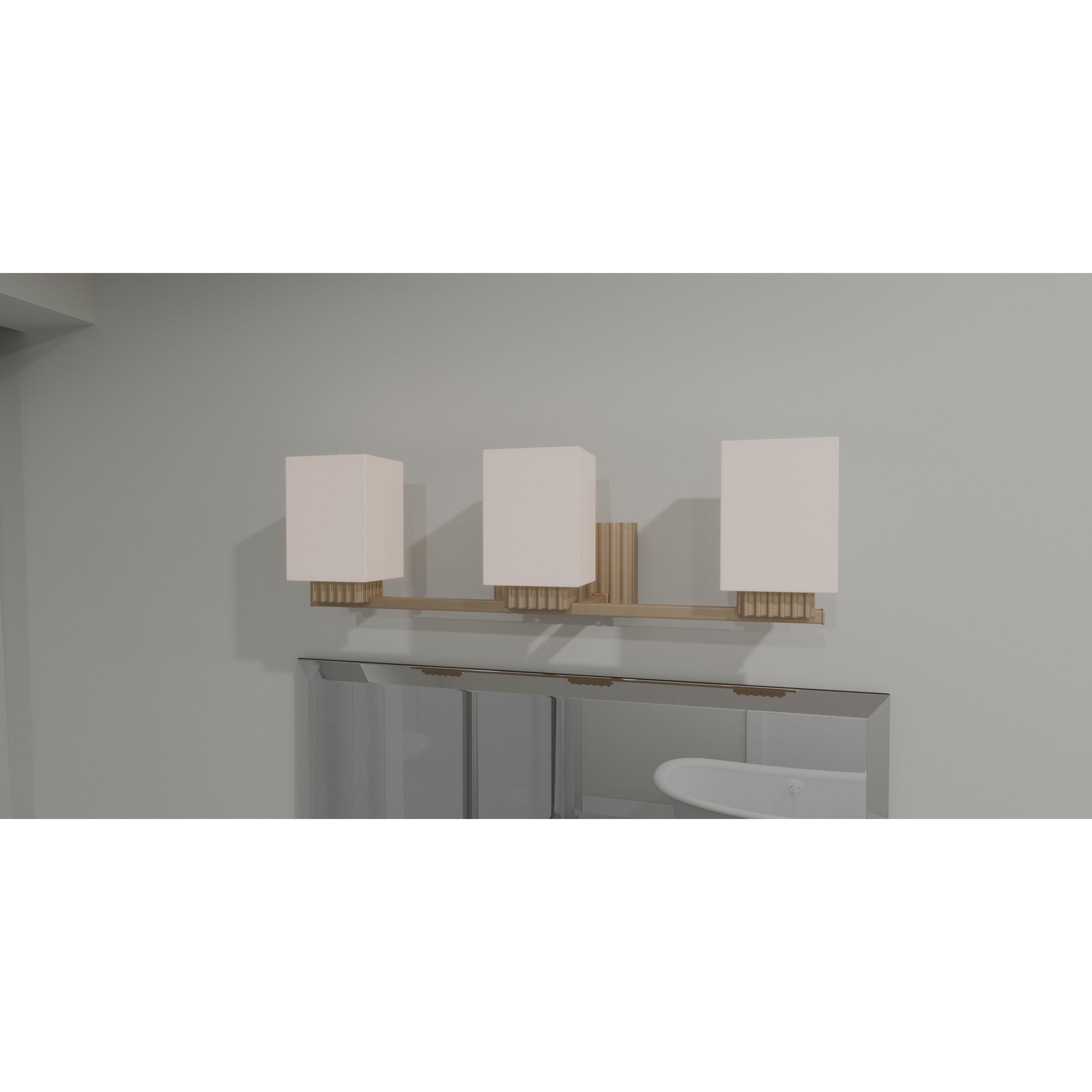 Joyner 3 Light 23 inch Bronze Gold Bath Light Wall Light, Large