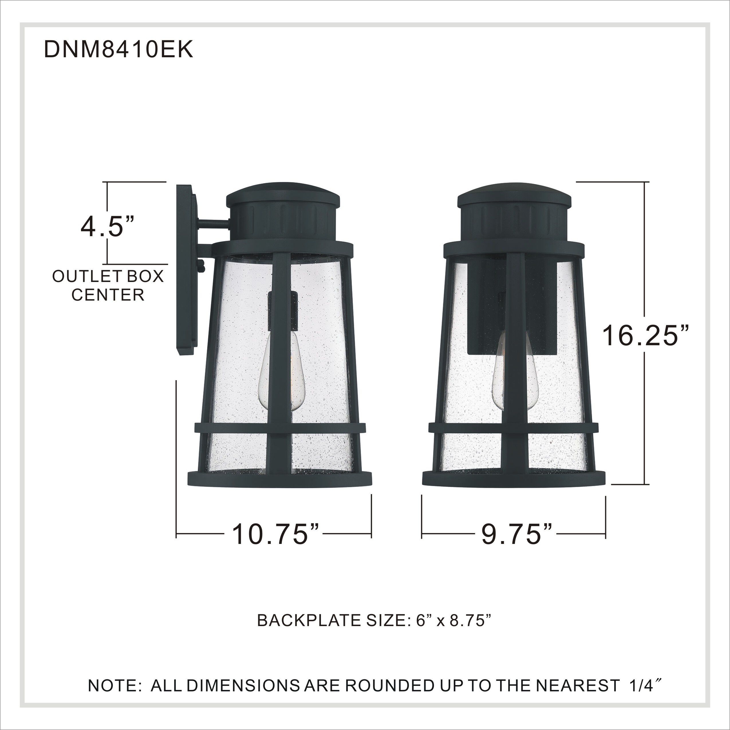 Quoizel DNM8410EK Dunham 1 Light 16 inch Earth Black Outdoor Quoizel DNM8410EK Dunham 1 Light 16 inch Earth Black Outdoor