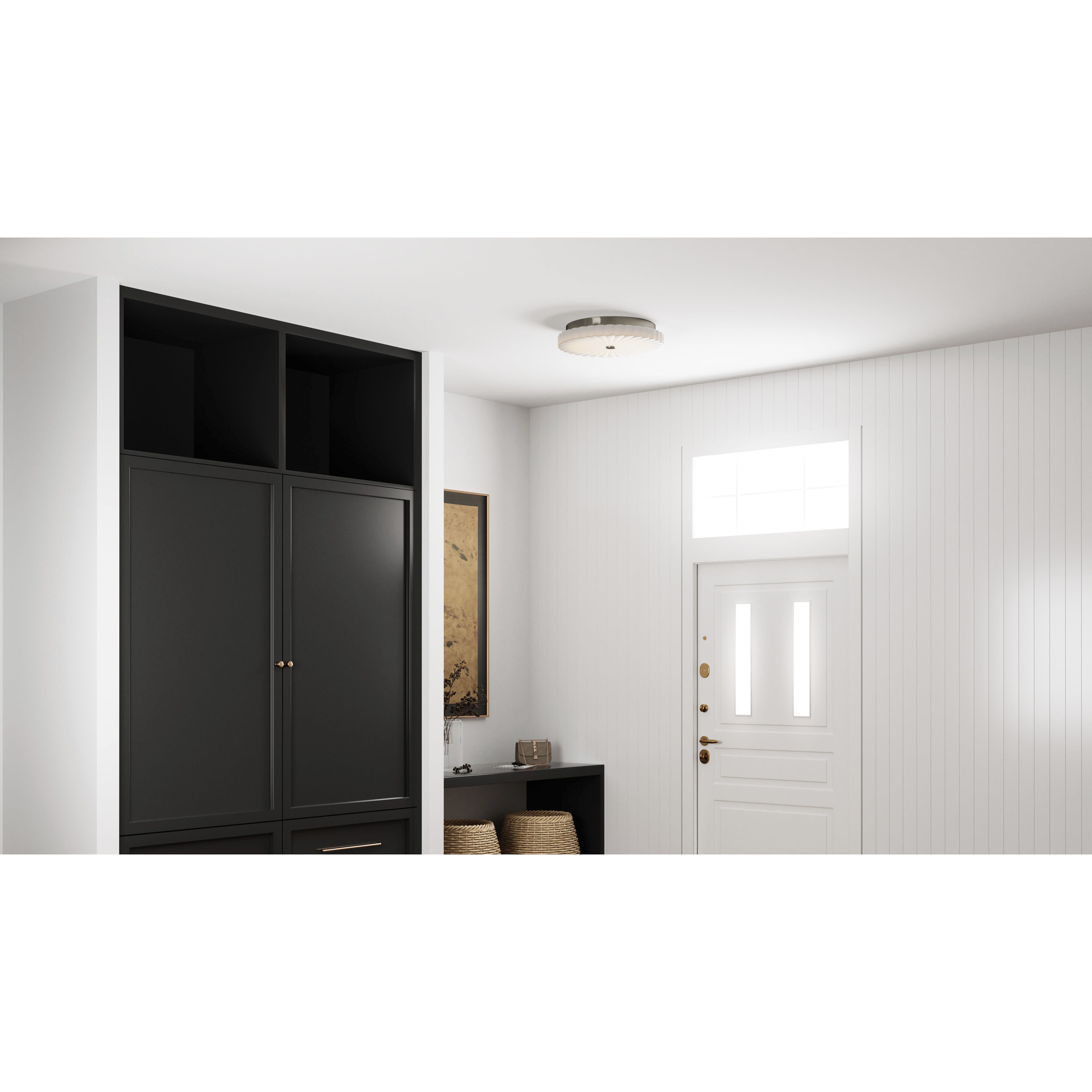 Cherbury LED 16 inch Brushed Nickel Flush Mount Ceiling Light, Medium