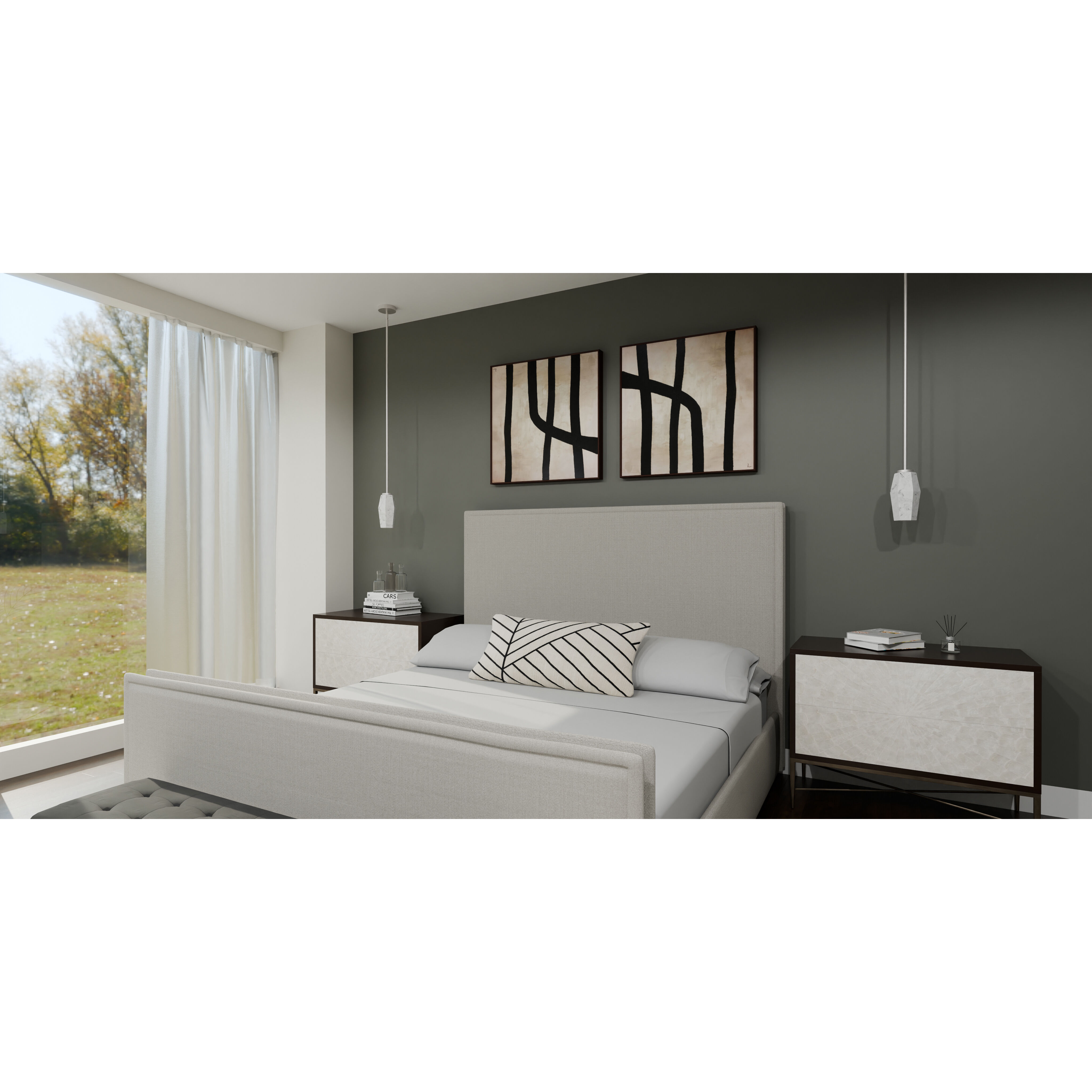 Fogel 1 Light 5 inch Brushed Nickel Mini Pendant Ceiling Light, Small