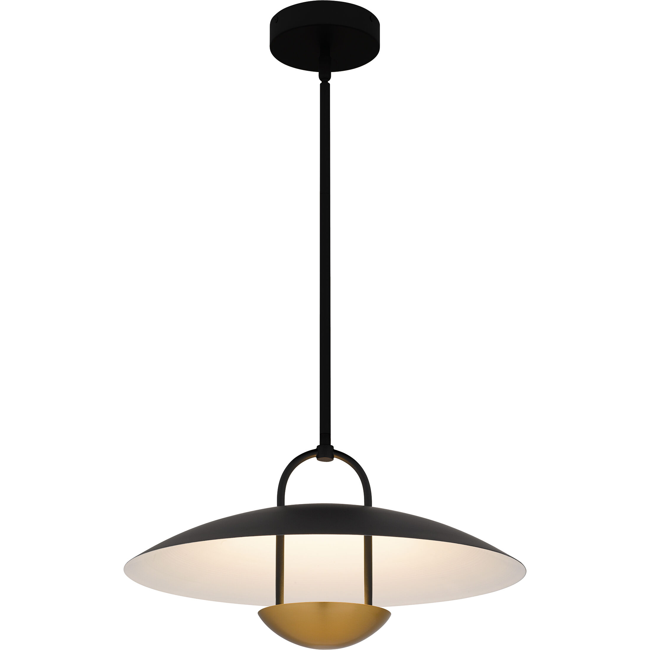 Bingham LED 18 inch Matte Black Pendant Ceiling Light, Large