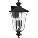 Farley 4 Light 30.5 inch Matte Black Outdoor Wall Lantern