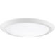 Verge LED 16 inch Fresco Flush Mount Ceiling Light in White Lustre