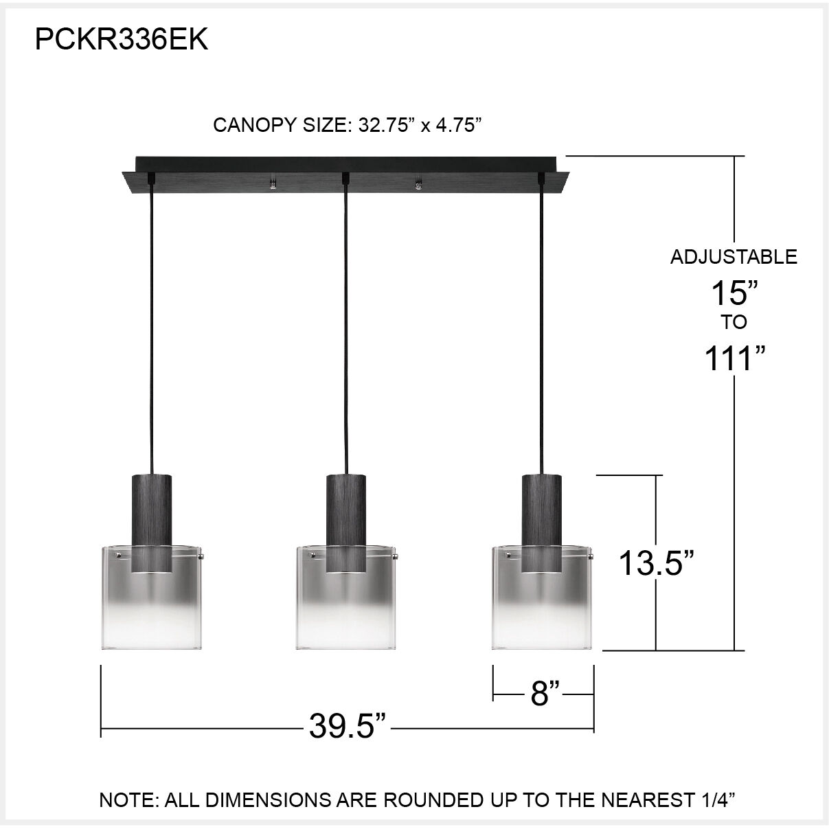 Kilmer LED 40 inch Earth Black Island Chandelier Ceiling Light