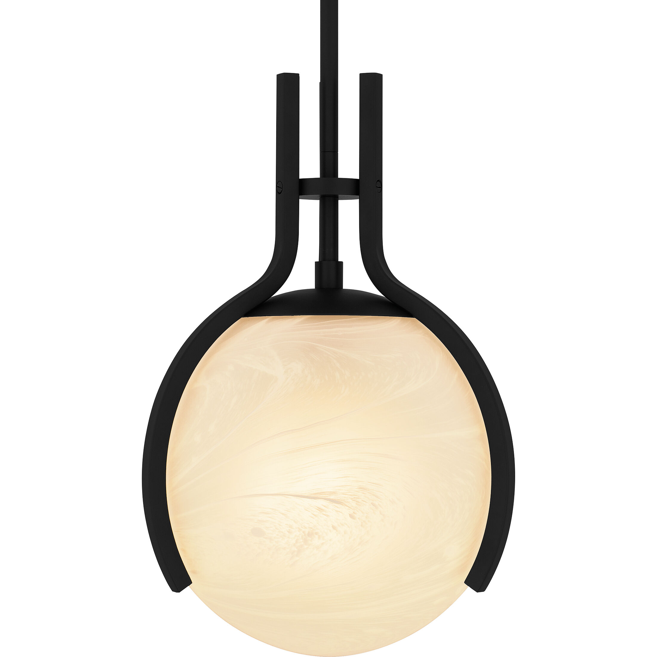 Orbit 1 Light 11.25 inch Matte Black Pendant Ceiling Light