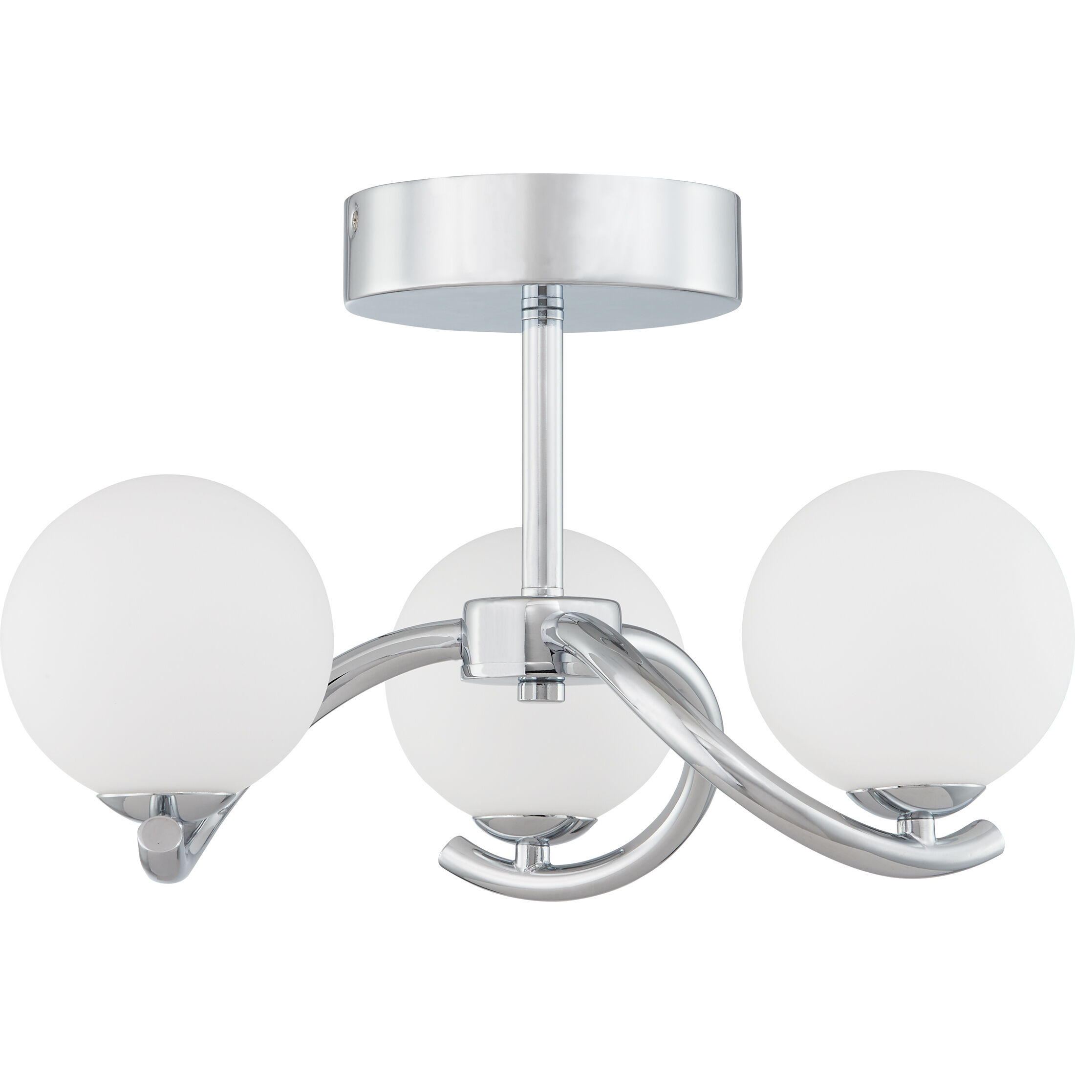 Essence LED 16 inch Polished Chrome Semi-Flush Mount Ceiling Light