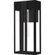 Boswell 1 Light 20 inch Matte Black Outdoor Wall Lantern, Large