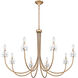 Remy 8 Light 42 inch Bronze Gold Chandelier Ceiling Light