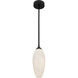 Burnett LED 5 inch Matte Black Mini Pendant Ceiling Light
