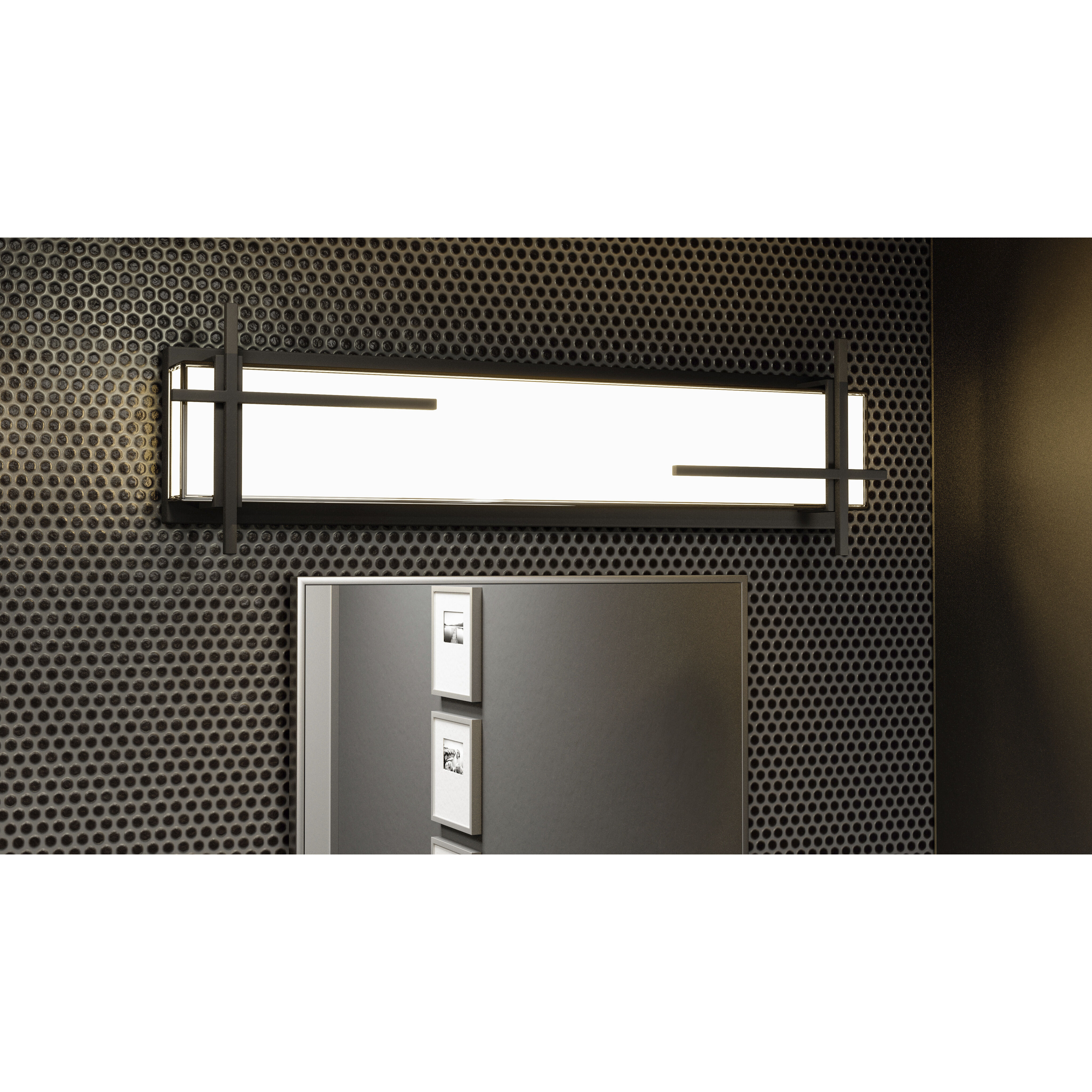 Wylie LED 29 inch Earth Black Bath Light Wall Light