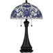 Wisteria Bloom 25.5 inch 75 watt Matte Black Table Lamp Portable Light