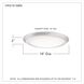 Verge LED 16 inch Brushed Nickel Flush Mount Ceiling Light