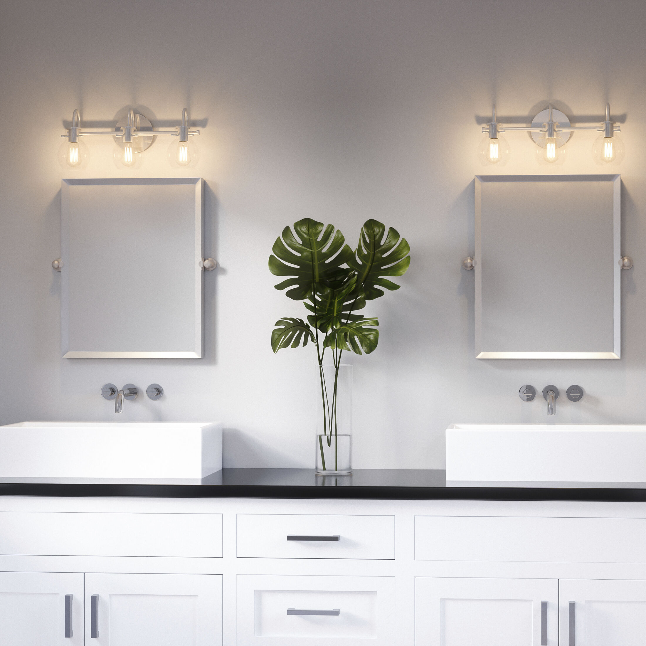 Andrews 3 Light 22 inch Polished Chrome Bath Light Wall Light