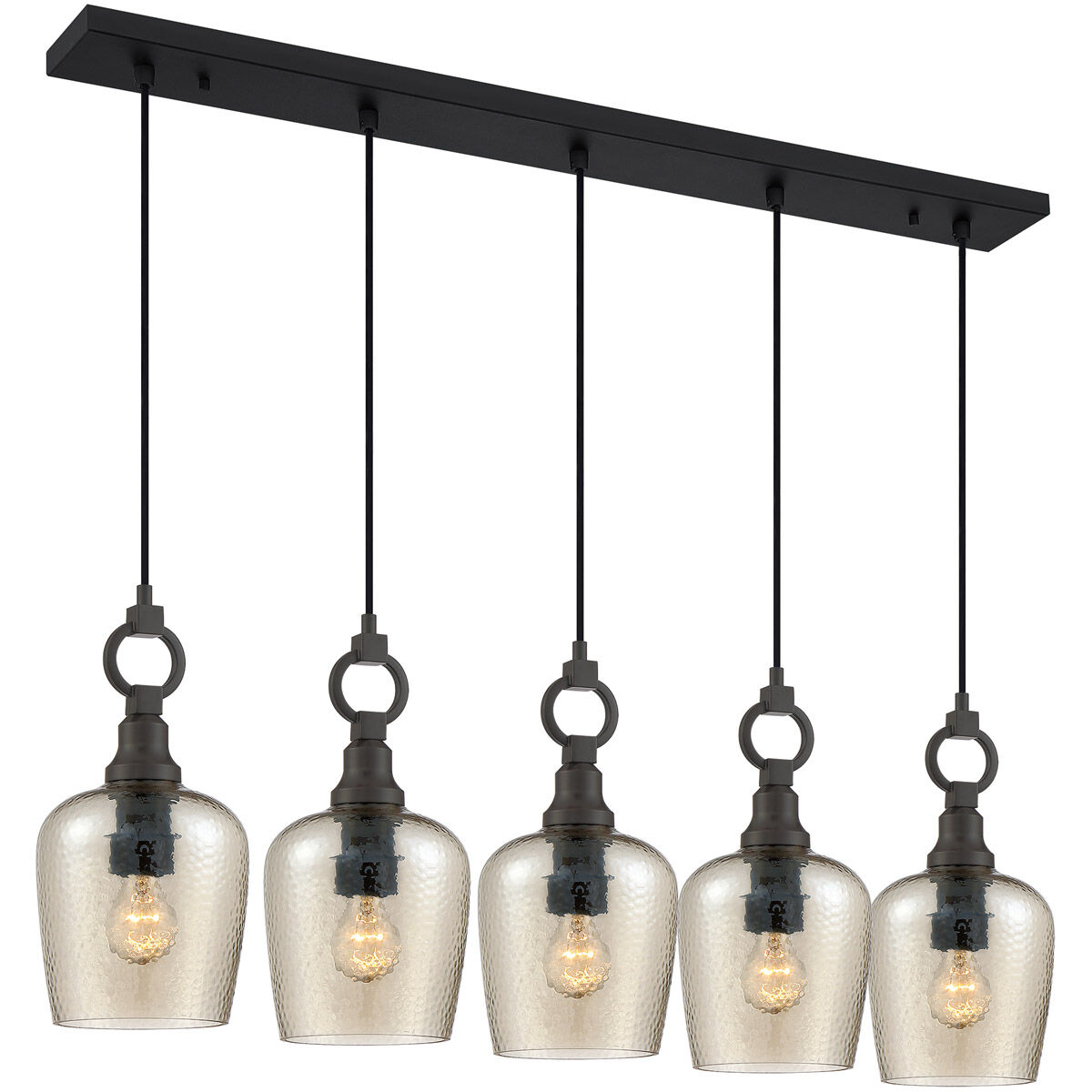 Kendrick 5 Light 43 inch Western Bronze Island Chandelier Ceiling Light 