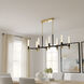 Davies 8 Light 44 inch Brushed Gold Island Light Ceiling Light