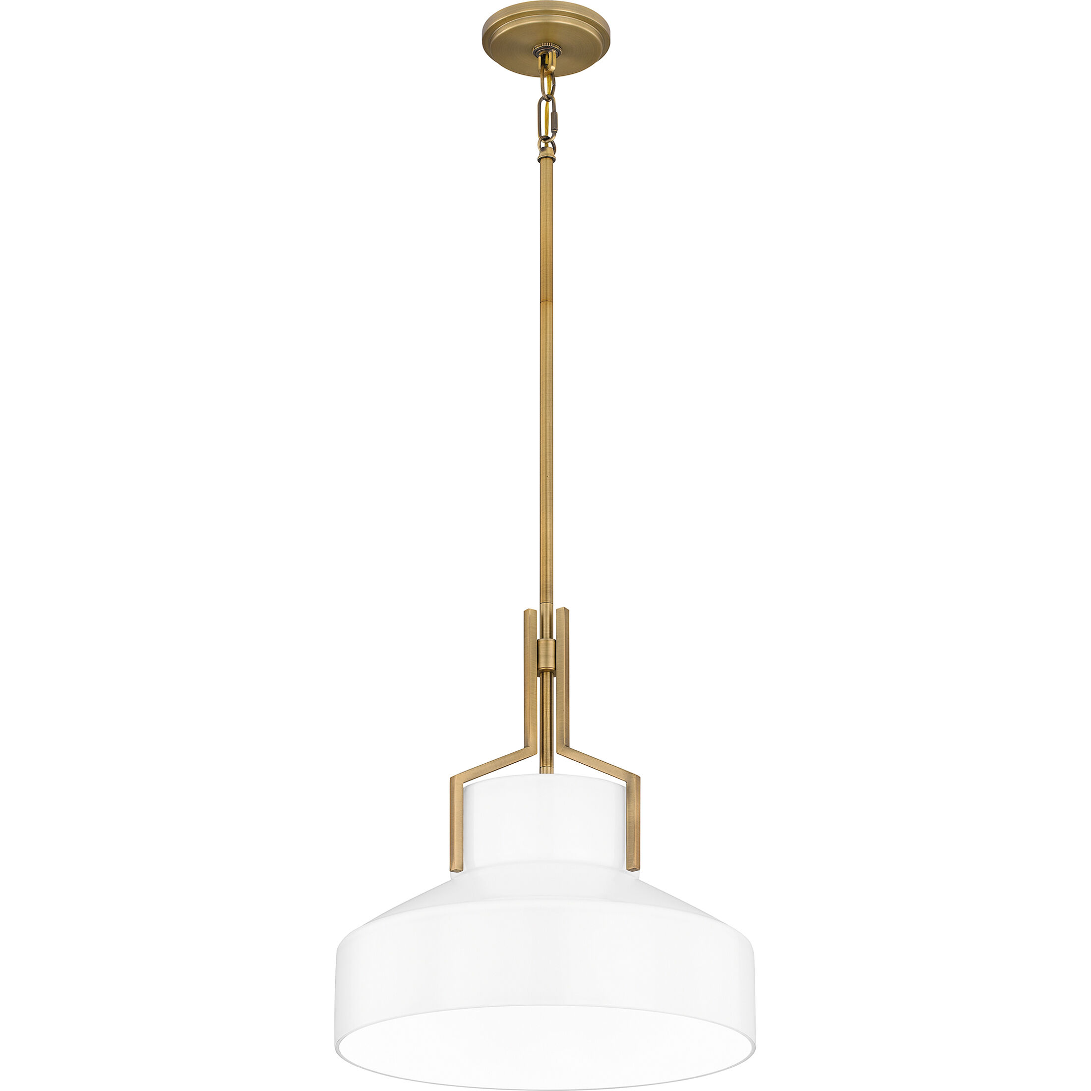 Brecken 2 Light 14.75 inch Aged Brass Pendant Ceiling Light